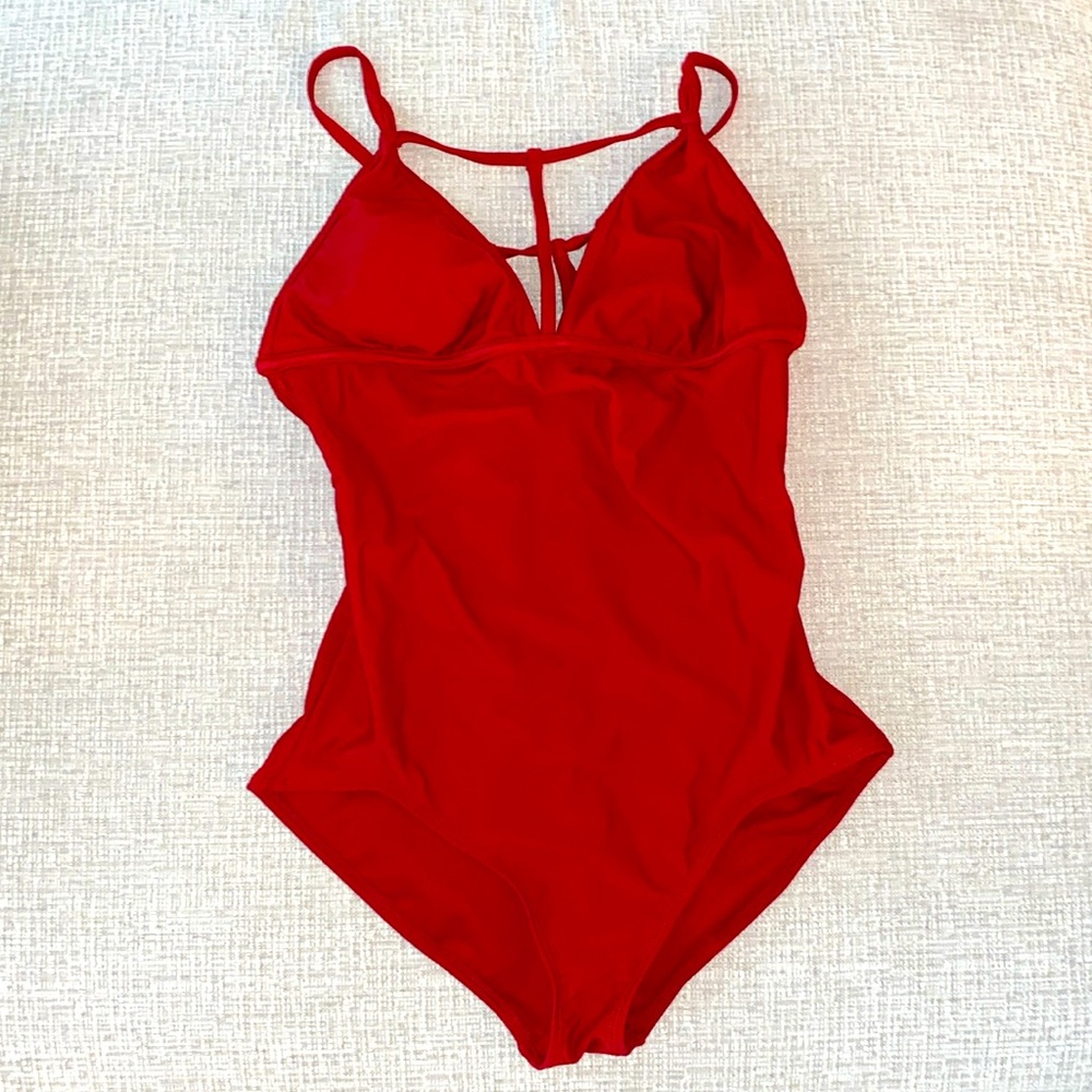Red AdoreMe one piece shaping swimsuit size medium